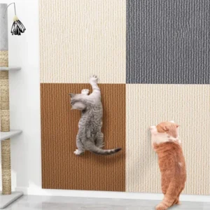PLOVG Wall Self-Adhesive Anti Cat Scratch Sofa DIY Cats Scratch Protection Paws Sharpen Trimmable Carpet Cats Scratch Board ﻿