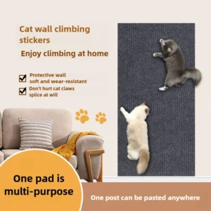 Cat Scratching Pad Wall Mounted Wall Sticker Self Adhesive Anti Scratch for Sofas Furniture Protective Repair Patch Non Shedding
