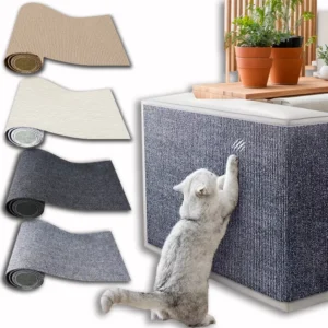 Wall Mounted Cat Scratching Pad Non slip Self adhesive Cat Scratching Board, Durable And Cuttable Indoor Furniture Protector